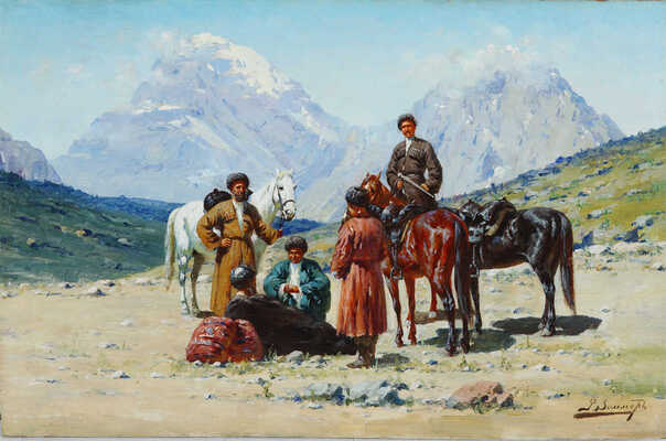 Зоммер Рихард-Карл Карлович. На привале